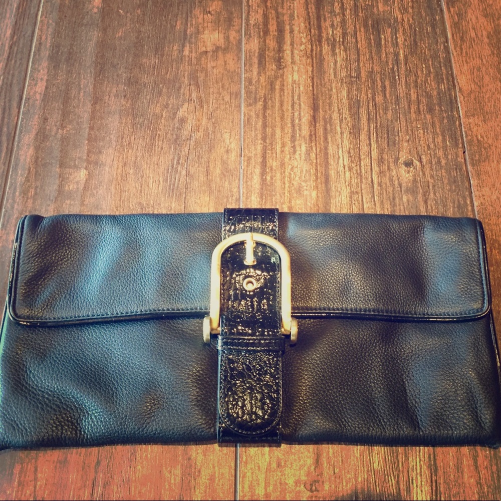 BCBG MAX AZRIA Black Clutch Purse